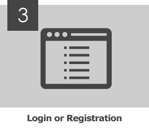 step3 Login or Registration
