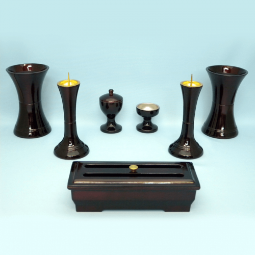 Sakura style Set Wine color 7-piece