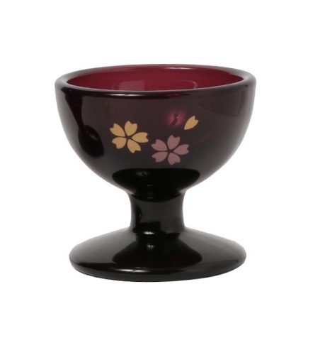 GLASS Rice Cup Purple